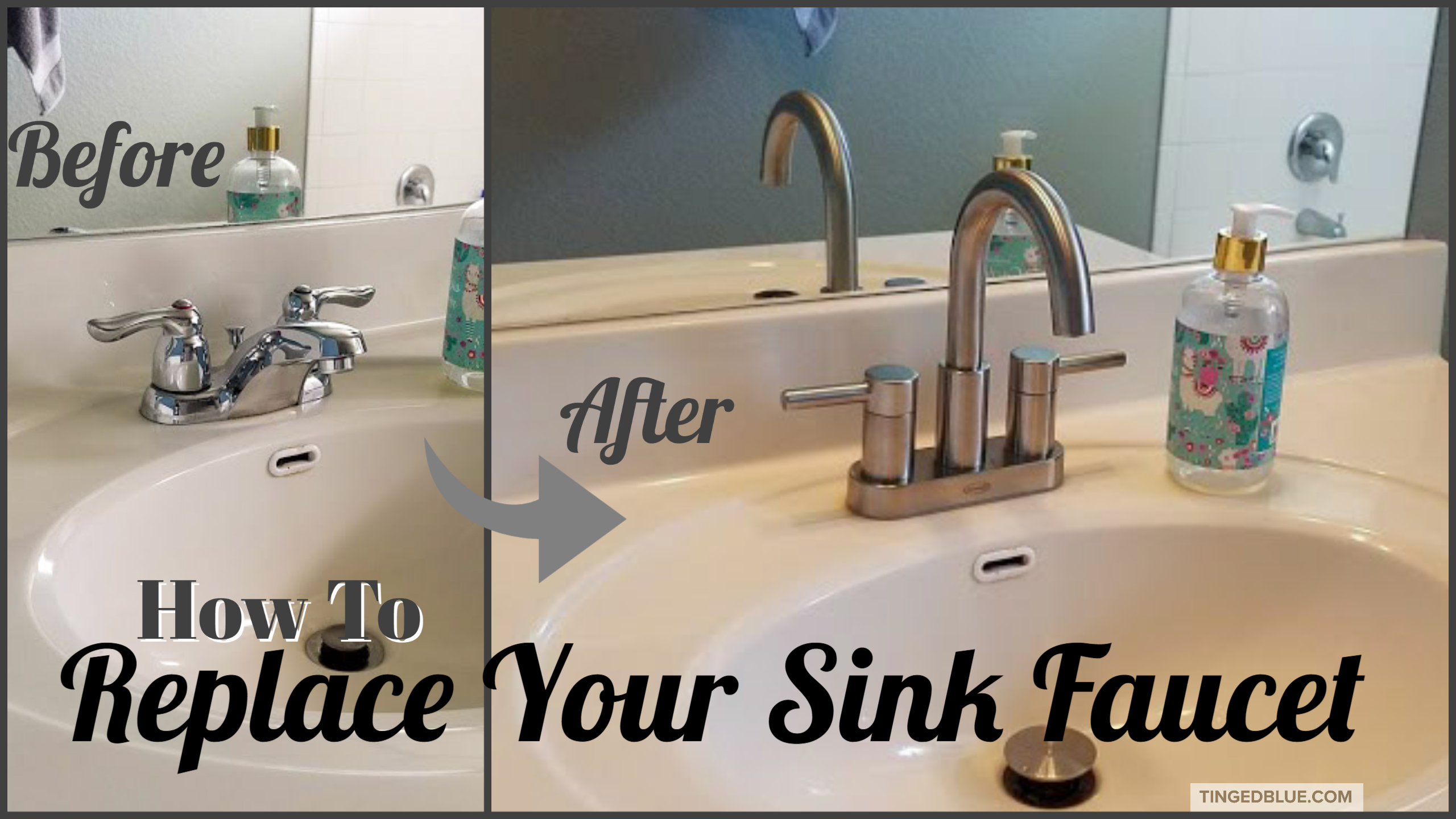 replace bathroom sink fauce
